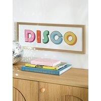Very Home Disco Slogan Wall Art