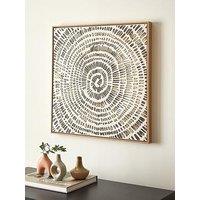 Very Home Hand Paint Spiral Dash Capped Canvas 60X60Cm