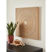 Very Home 3D Raised Circle Cut Out Wooden Art 60X60Cm