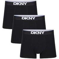 Dkny New York Modal 3 Pack Trunks - Black