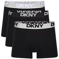 Dkny Ozark Modal 3 Pack Trunks - Black