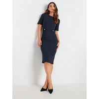Long Tall Sally Tailored Dress - Blue