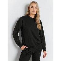 Long Tall Sally Tall Long Sleeve Sweatshirt - Black