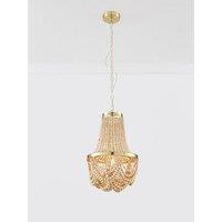 Very Home Large Miller Wooden Bead Chandelier Light