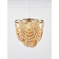 Very Home Miller Wooden Bead Easy Fit Ceiling Light Shade