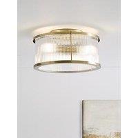 Very Home Semi-Flush Ribbed Glass