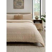 Very Home Dalston Waffle Seersucker Stripe Duvet Cover Set