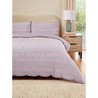 Very Home Athena Super Soft Seersucker Duvet Cover Set