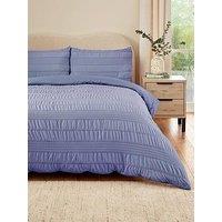 Very Home Athena Super Soft Seersucker Duvet Cover Set