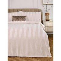 Very Home Luxe Velvet Stripe Duvet Cover Set In Ivory