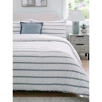 Very Home Coastal Seersucker Duvet Cover Set