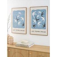 Very Home Set Of 2 Les Temps Passe Capped Canvas Wall Art Prints