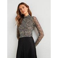 Mango Snake Print Top - Grey