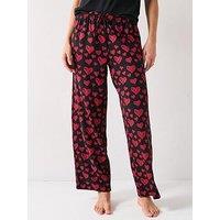 Hugo Heart Patterned Nikka Pyjama Pants - Red