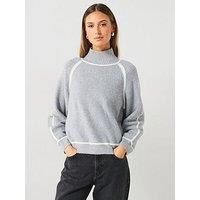 Mango Fran Knitted Sweater - Grey