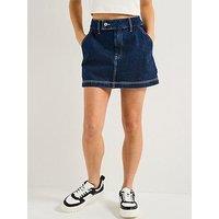 Hugo Garalia Denim Mini Skirt - Navy