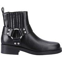 Only Bax Pu Short Biker Boot - Black