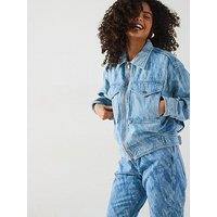 Boss Denim Bomber Trucker Jacket - Blue
