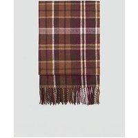 Mango Fringed Check Scarf