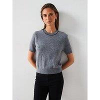 Mango Knitted Short Sleeved Top