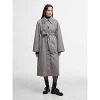 Barbour Beatrix Check Showerproof Trench Coat - Multi