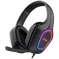 Trust Gxt 416 Zirox Rgb Led Lightweight Gaming Headset For Pc And Laptop - Black