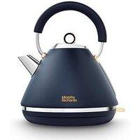 Morphy Richards Accents Gold Pyramid Kettle - Navy