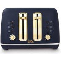 Morphy Richards Accents Gold 4-Slice Toaster - Navy
