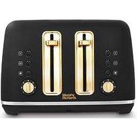 Morphy Richards Accents Gold 4 Slice Toaster - Black