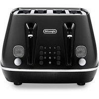 Delonghi Distinta X Black 4-Slice Toaster