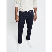 River Island Slim Rinse Millhouse Jeans - Dark Blue