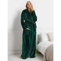 Long Tall Sally Tall Fluffy Shawl Collar Maxi Robe