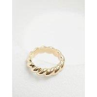 Jon Richard Gold Plated Polished Twisted Ring