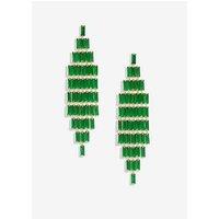 Jon Richard Emerald Statement Drop Earrings