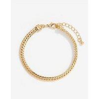 Jon Richard Gold Plated Herringbone Chain Bracelet