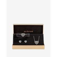 Jon Richard Silver Plated And Crystal Heart Tree Of Love Set - Gift Box