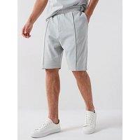 Very Man Interlock Pleated Short - Light Grey