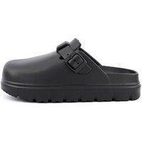 Everyday Eva Closed Toe Clog With Buckle - Black
