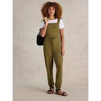 White Stuff Daphne Jersey Dungarees - Green