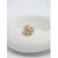 Jon Richard Gold Plated Polished Statement Ring