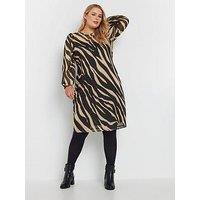 Yours Curve Mesh Dress - Black