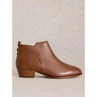 White Stuff Willow Leather Ankle Boot - Brown