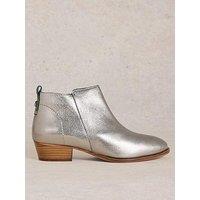 White Stuff Willow Leather Ankle Boot - Grey
