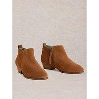White Stuff Wide Fit Suede Ankle Boot - Brown