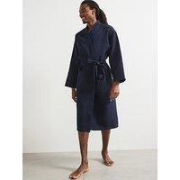 Very Man Lightweight Textured Dressing Gown - Navy