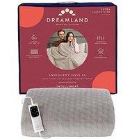 Dreamland Indulgent Days Xl Warming Throw- Light Grey