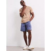 Very Man Textured Jacquard T-Shirt - Beige