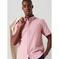 Everyday Short Sleeve Oxford Shirt - Pink