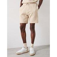 Very Man Textured Jogger Shorts - Natural