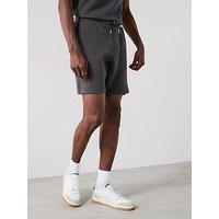 Very Man Textured Jogger Shorts - Grey